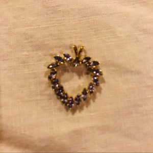 💕Yellow gold tanzanite pendant